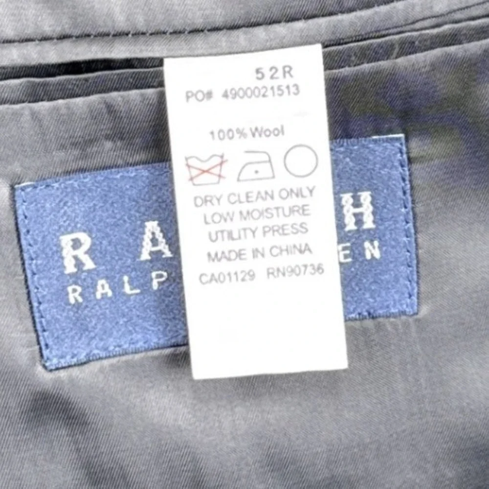 Ralph Ralph Lauren Blue Label Mens 52R Blazer Wool 2-Button Sport Coat Jacket‎